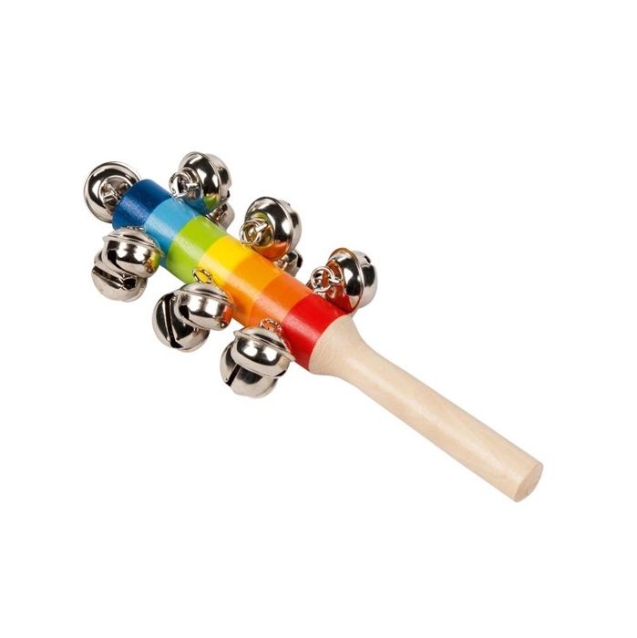 Goki - Bâton coloré avec 13 clochettes - GOLLNEST & KIESEL Goki - Bâton coloré avec 13 clochettes - GOLLNEST & KIESEL
