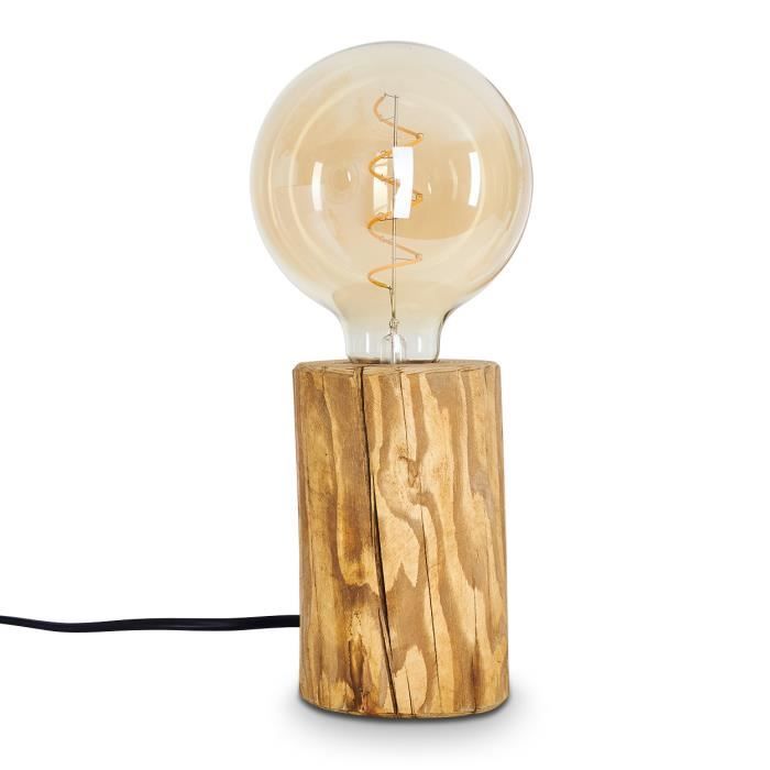 Lampe de table - HOFSTEIN - Pontinvrea - Bois et plastique - Design scandinave - 1 x E27 Lampe de table - HOFSTEIN - Pontinvrea - Bois et plastique - Design scandinave - 1 x E27