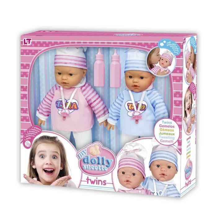 Poupons jumeaux 37 cm LOKO TOYS Cdiscount Jeux Jouets