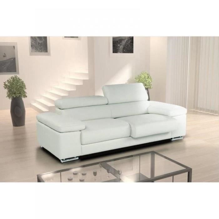 Canape Haut De Gamme 3 Places Pacifico Tissu Ou Achat Vente