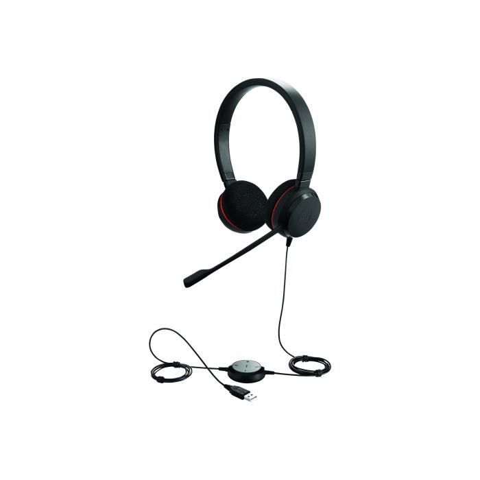 Casque - Jabra - Evolve 20SE UC Stereo - Filaire - Antibruit - Busylight