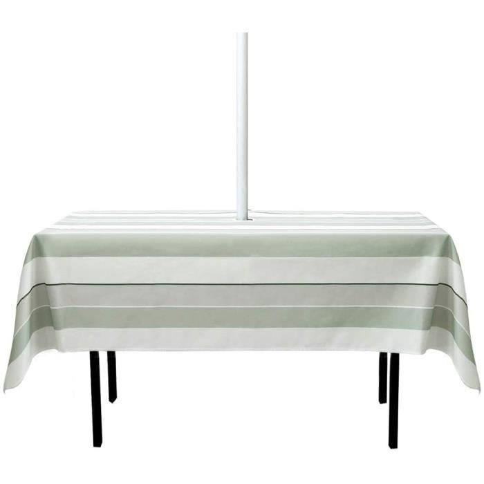 Nappe Pour Table De Jardin Extérieur Patio Tissu Parasol Trou