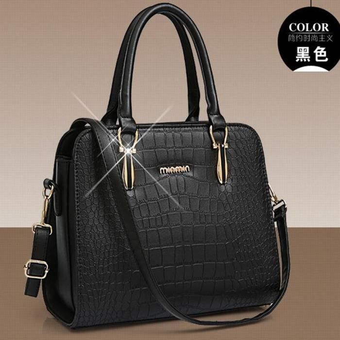 Sac À Mains Noir Femme main image 1