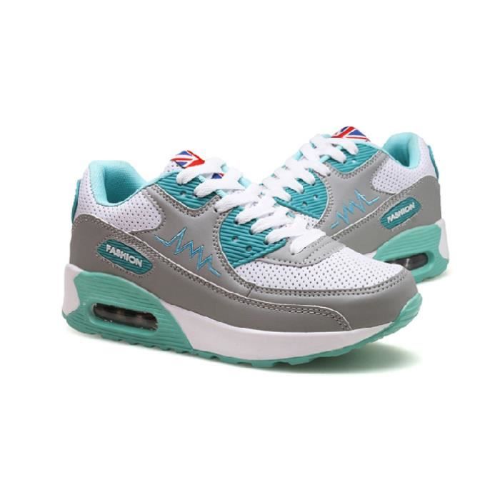 Hitmars Chaussure de Course Femme Légères Respirante Chaussures de Sport Gym Fitness Athlétiques Chaussures de Running Confortables Jogging Sneakers Noir 37 EU