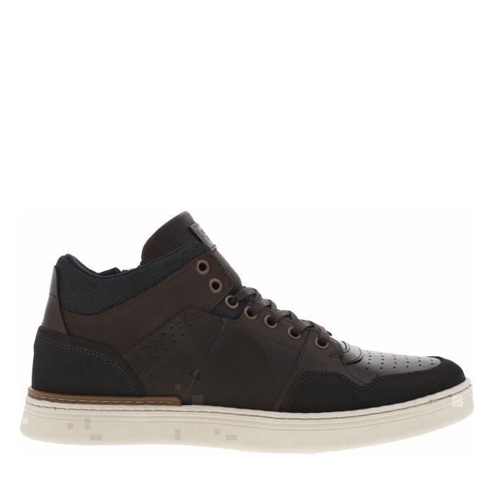 Derbies Homme Bullboxer En Cuir Cognac - Semelle Souple, Talon Bas Décroché - Pour Automne-hiver 2023