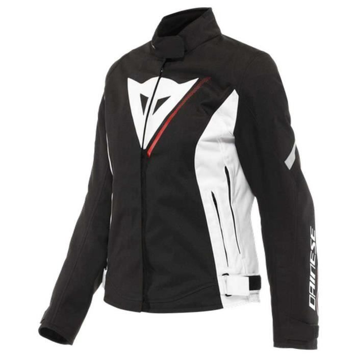 Dainese Veloce Lady D-Dry Jacket, Veste Moto Textile, Femme, Noir