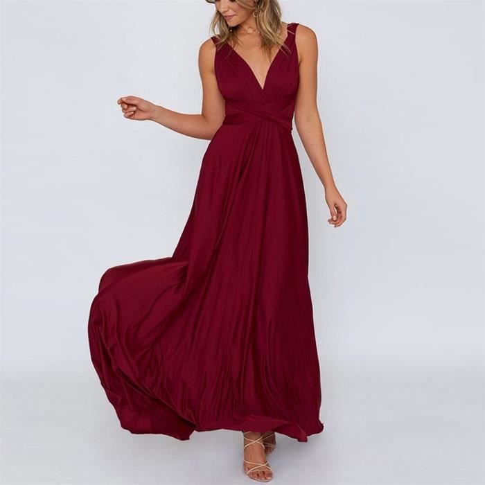 Robe longue couleur clearance