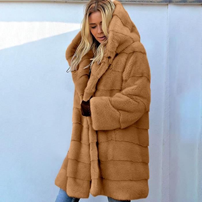 Manteau on sale femme poil