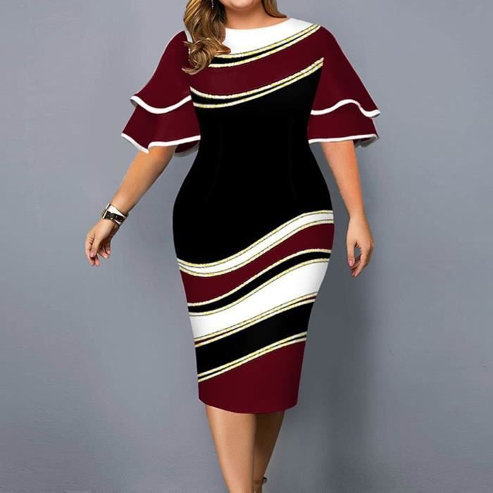 Robe Formelle Femme Scarlett Taille 7/8 - Rouge, Longueur Maxi, Manches Courtes, Doublée, Occasion Très Bon état