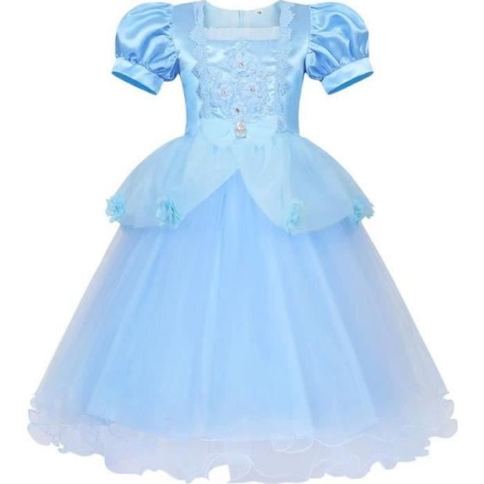 Déguisement de princesse pour fille avec 6 accessoires - Robe en tulle pour Noël