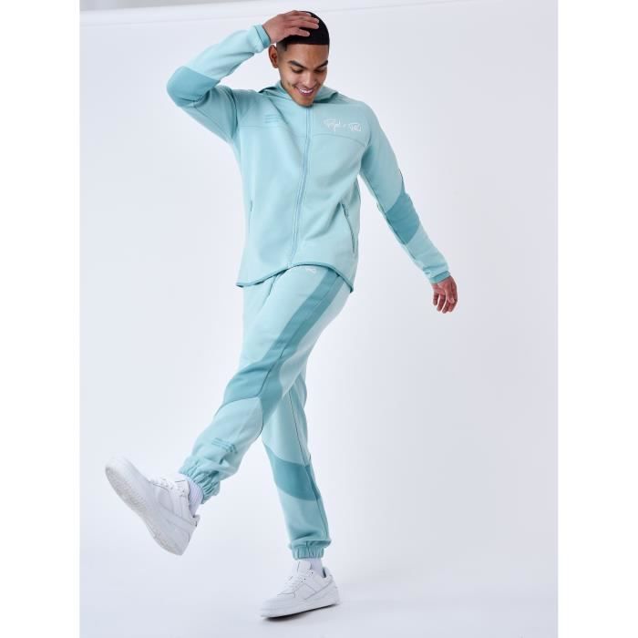 Bas de Jogging two tone PROJECT X PARIS Homme Bleu Cyan
