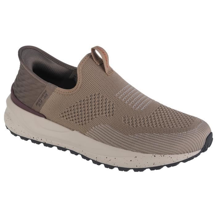 Slip-ins Skechers Bogdin - Arlett 210636-TPE pour homme en cuir marron