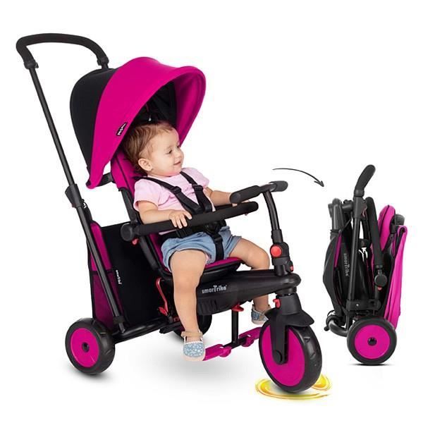 Tricycle evolutif pliable str3 rose