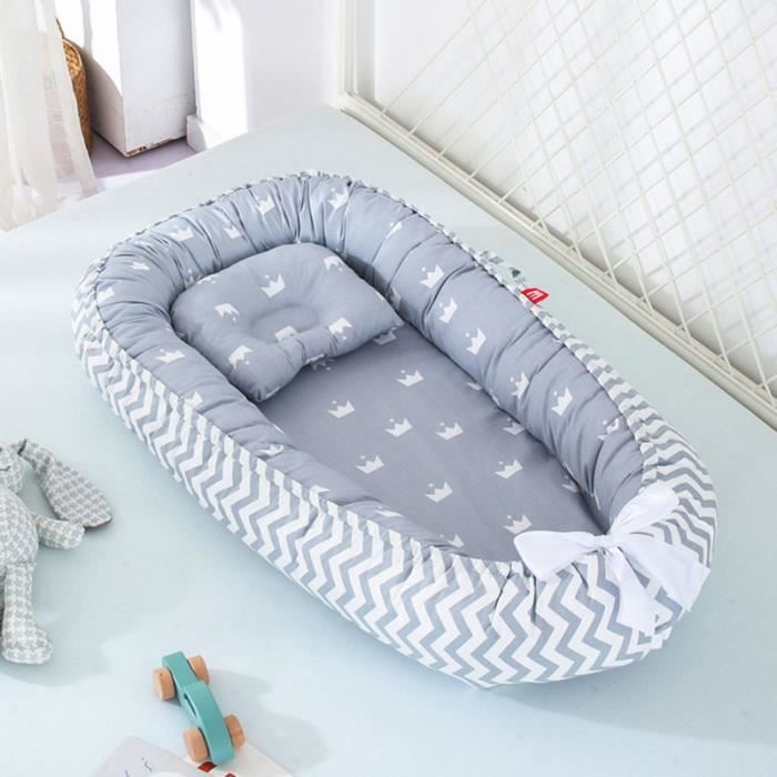 Lit De Nid De Bebe Avec Oreiller Portable En Coton Avec Poignee Pour Bebe Nouveau Ne Couronne Grise Ondulee Cdiscount Puericulture Eveil Bebe Lit De Nid De Bebe Avec Oreiller Portable En Coton Avec Poignee Pour Bebe Nouveau Ne Couronne Grise Ondulee Cdiscount Puericulture Eveil Bebe