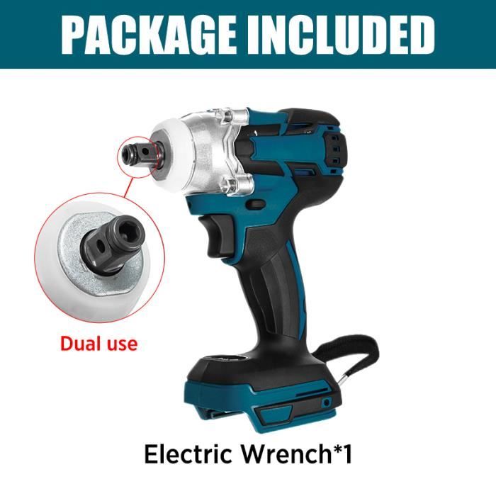 Clé À Chocs Sans Fil, 21V Brushless 700N.M Max Boulonneuse A Choc Avec