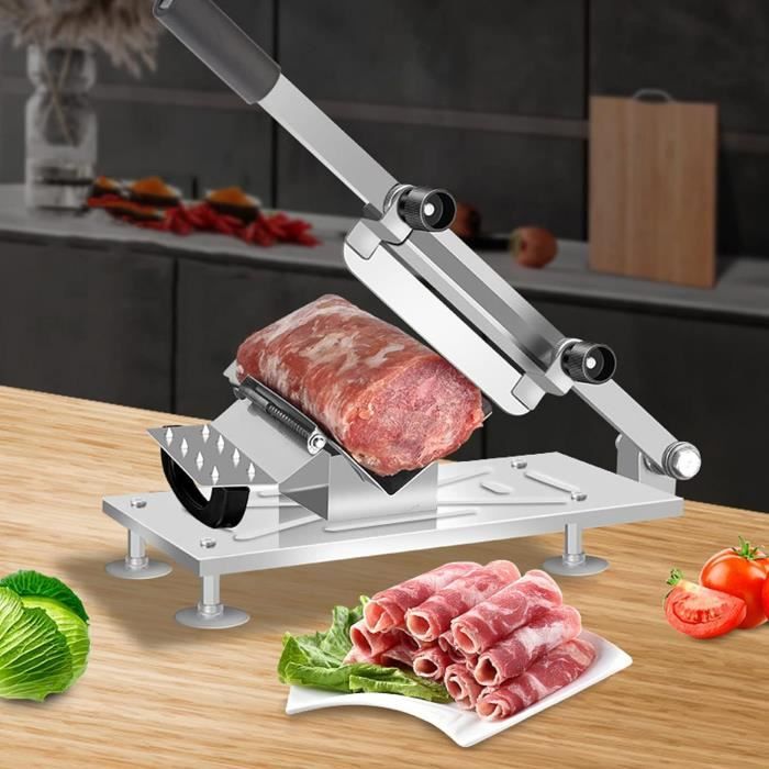 CUSIMAX Trancheuse à viande électrique 200 W avec lame amovible en