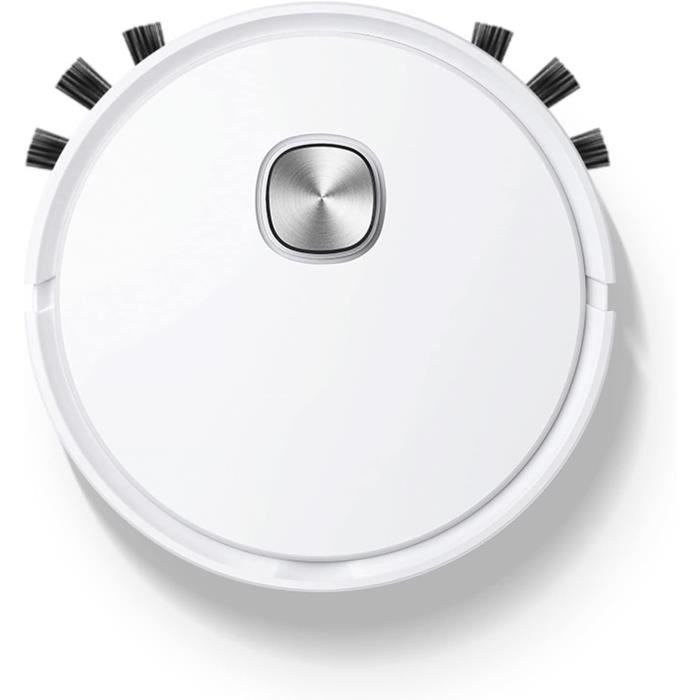 Robot Aspirateur Balayeur Automatique - Navigation Intelligente, évitement D’obstacles - Pour Sols Durs Et Tapis - Mince Et Silencieux - Idéal Poils Animaux