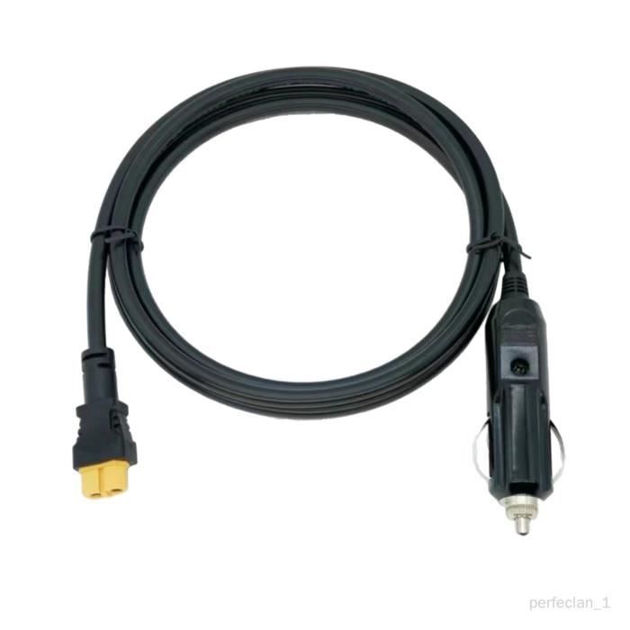 Câble allume-cigare vers XT60, 1.5M, Durable, Portable, connecteur femelle amovible, câble de chargement de voiture pour