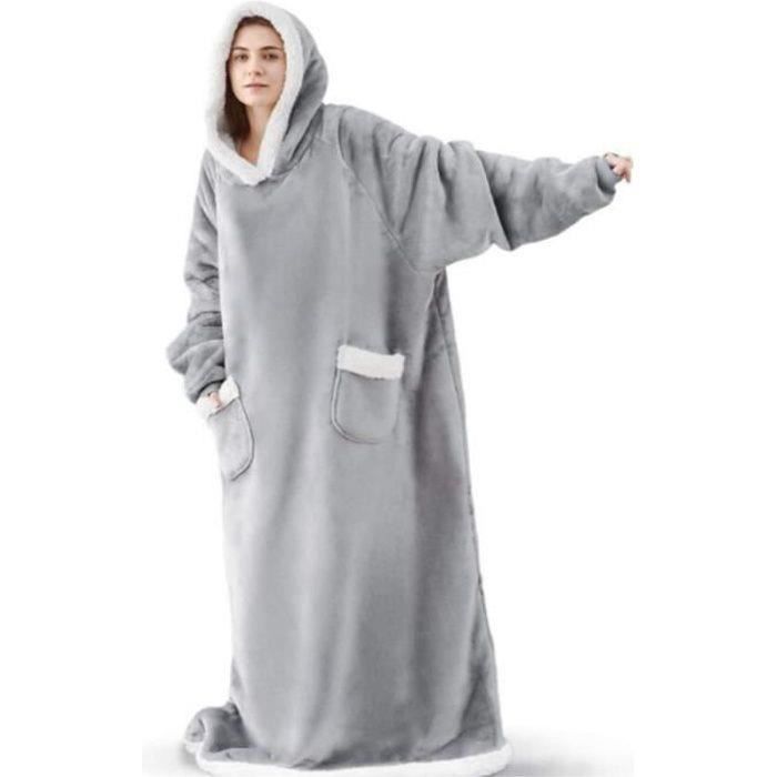 Couverture en Fleece Douce avec Manches