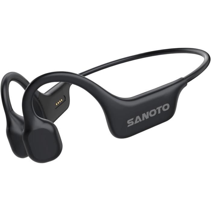 Casque à Conduction Osseuse LINNIW Bluetooth 5.3 - Ouvert, étanche IPX7, 10h Autonomie, Pour Sport Et Natation