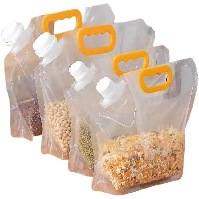Tradineur Lot De 3 Bacs Réfrigérants De Rangement Avec Couvercle, Plastique, Réutilisables, Pour Servir Des Aliments, Des Collations, Fabriqué En Espagne, 4 Litres, 34 X 27 X 6,5 Cm - Assortiment De
