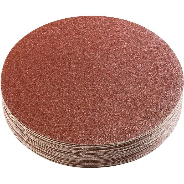 Lot De 25 Disques Abrasifs Excentriques De 225 Mm - 10 Trous - Grain 40