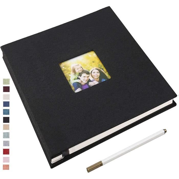 Album Photo Adhésif Yopih - 40 Pages 10x15 Cm - Couverture Lin - Pour Souvenirs Famille, Mariage
