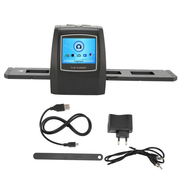 BEL-7696830441538-scanner de diapositives Scanner de Film Scanner Négatif Portable Petit Format Numérique informatique rangement Pr