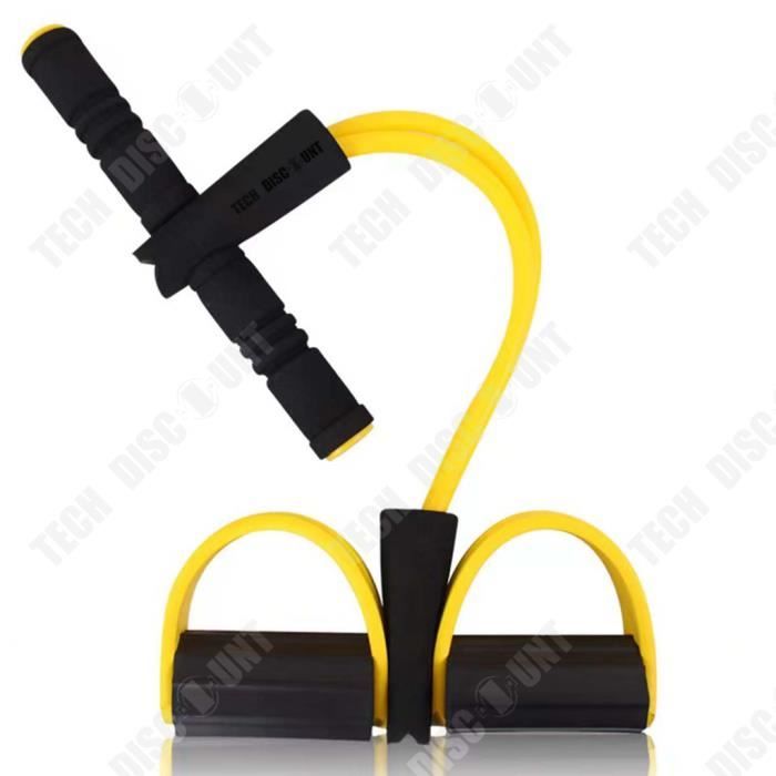 Bandes De Résistance élastiques Avec Poignées Et Pédales - 4 Tubes Latex, Pour Musculation, Yoga, Fitness à Domicile