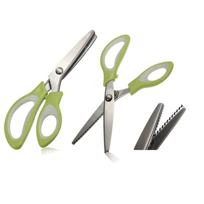 Ciseaux Couture Cranteur à Cranter Vague Inox Brodeur Bricolage Tailleur 24cm Cdiscount Beaux