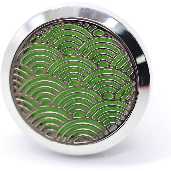 Zen'Arôme Diffusore Auto Oli Essenziali Be Happy: In Acciaio Inox, Profuma L'abitacolo In Modo Naturale