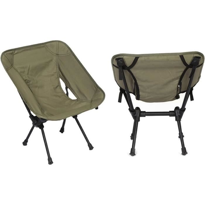 Oxfort Lot De 2 Chaises De Camping Pliantes En Tissu - Orange 53x46x74 Cm