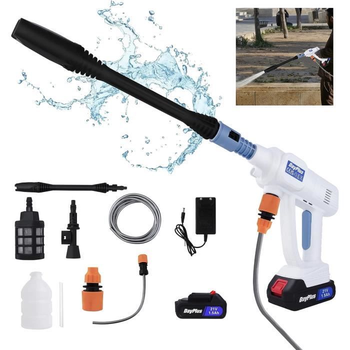 Nettoyeur haute pression sans fil, pistolet a eau Portable pour lavage