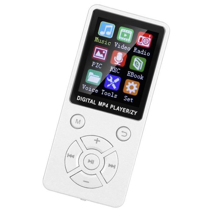 Lecteur MP3 Bluetooth 5.3 32Go - 80h Autonomie - Écran 1.8" - Léger 30g - Supporte Carte TF 128Go - Idéal Sport