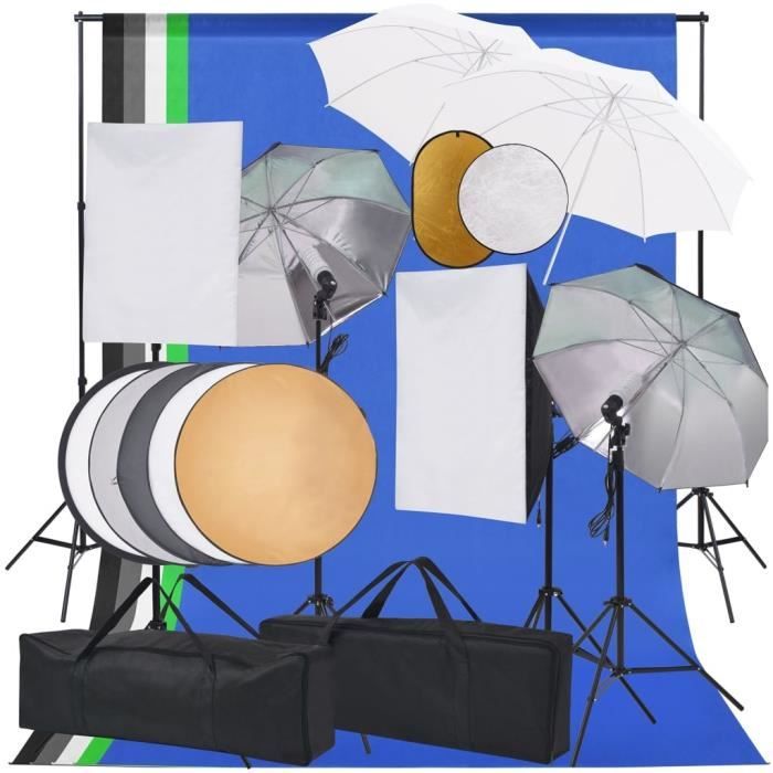 Kit de studio photo - VIDAXL - 3067105 - Toile de fond 300 cm ...