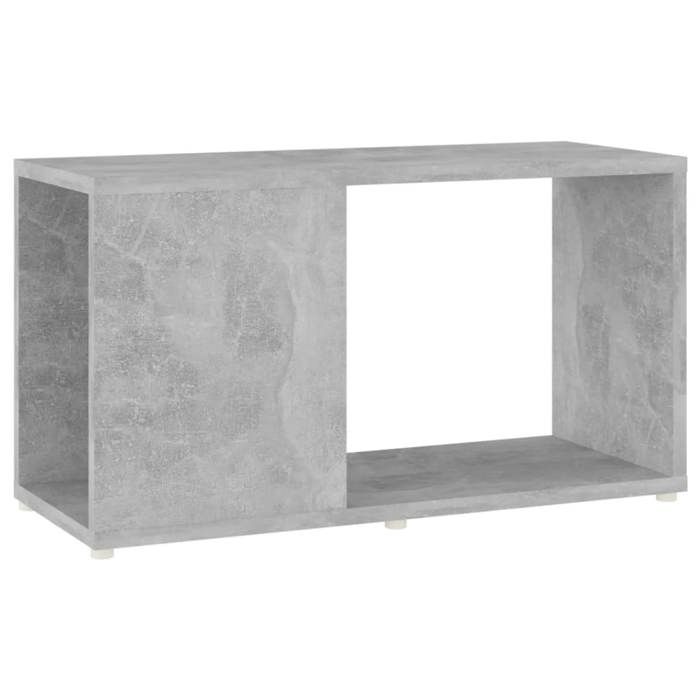 vidaXL Meuble TV Armoire de Télévision avec Compartiment Meuble Télé avec Rangement Salle de Séjour Moderne Gris Béton 809057