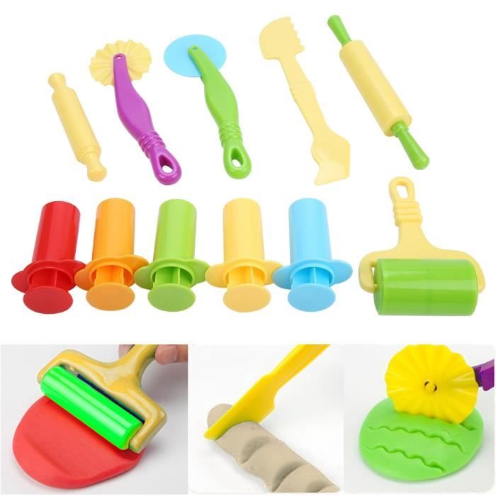 Vautvis Pâte à Modeler – Coffret 62 Accessoires – Hamburgers Et Glaces – Kit Créatif Enfant 2 3 4 Ans – Cadeau Éducatif