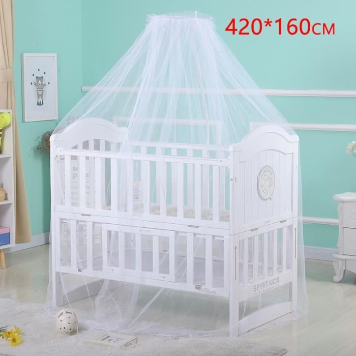 Support Universel à Clipser Pour Moustiquaire De Lit Bébé - Hauteur Réglable 1,1 M, Blanc, Léger Et Portable