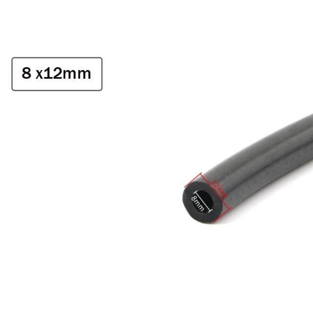 Tuyau Carburant 8mm 1M Nitrile NBR Résistant Huile Pression - Avec 6 Colliers De Serrage