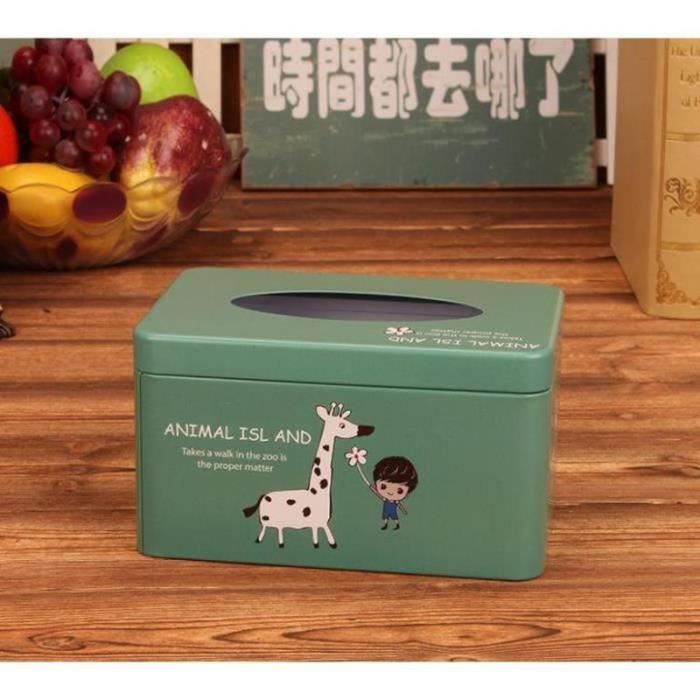 Boîte à Mouchoirs Carrée PU Cuir Blanc - Distributeur Magnétique Élégant Pour Maison & Bureau