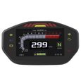 Dioche Tableau de bord moto Motorcycle Digital Speedometer, 12V Universal TFT LCD Display Instrument Speedometer moto compteur-1