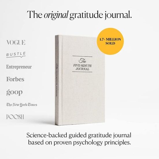 1036 Journal de Gratitude : Carnet pour Augmenter le Bien-être & la  Confiance en Soi par la Pensée Positive en 5 minutes par Jour - Cdiscount  Beaux-Arts et Loisirs créatifs