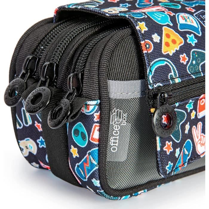 Maped - Trousse Scolaire XXL - Grande Ouverture, Réversible et Maped - Trousse Scolaire XXL - Grande Ouverture, Réversible et