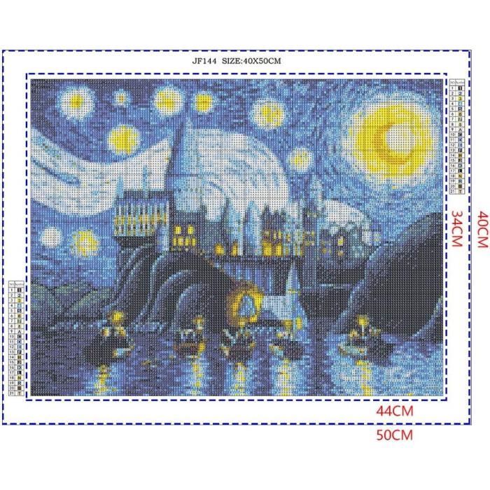50 X 40 Cm) Diy Square Diamond Painting Full Drill Kit De Peinture