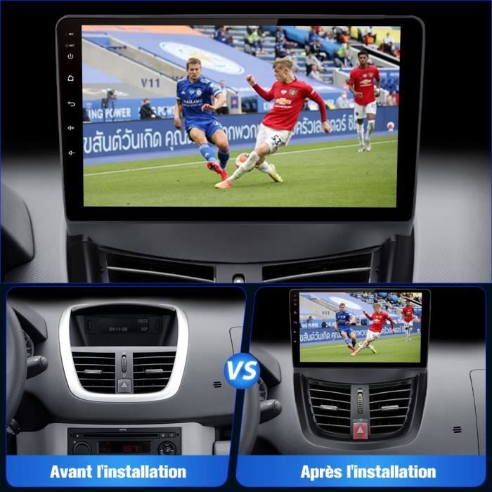 Peugeot 207 2006-2015 Système de navigation et multimédia Android 10 1 + 16  Go