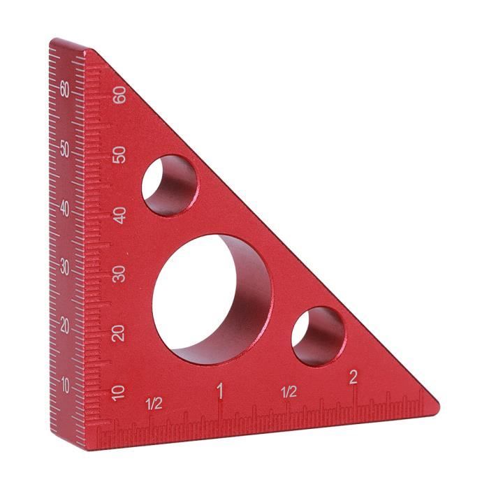 Carré D'essai Shinwa 450 Mm - Angle Droit De Précision Avec Base En Aluminium