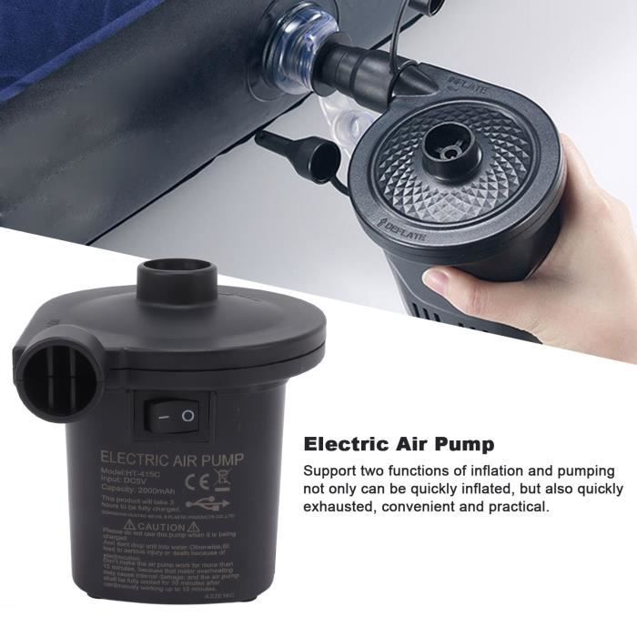 Pompe à Main Multifonction Fulenyi – Gonflage Rapide, 5 Embouts, Pour Matelas, Bouées, Vélos, Ballons – Compacte Et Légère Pour Le Camping