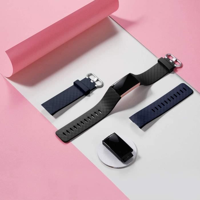 Bandes roses scintillantes pour Fitbit Charge 4 / Charge 3 / Charge 5,  bracelet de rechange, accessoires de