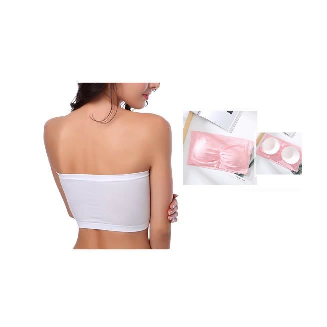 Lot De 4 Bralettes Sans Bretelles Pour Filles 10-16 Ans - Soutien-Gorge Sport Full Cup Coton Doux