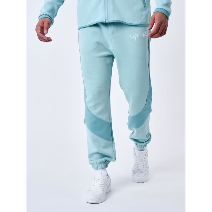 Bas de Jogging two tone PROJECT X PARIS Homme Bleu Cyan